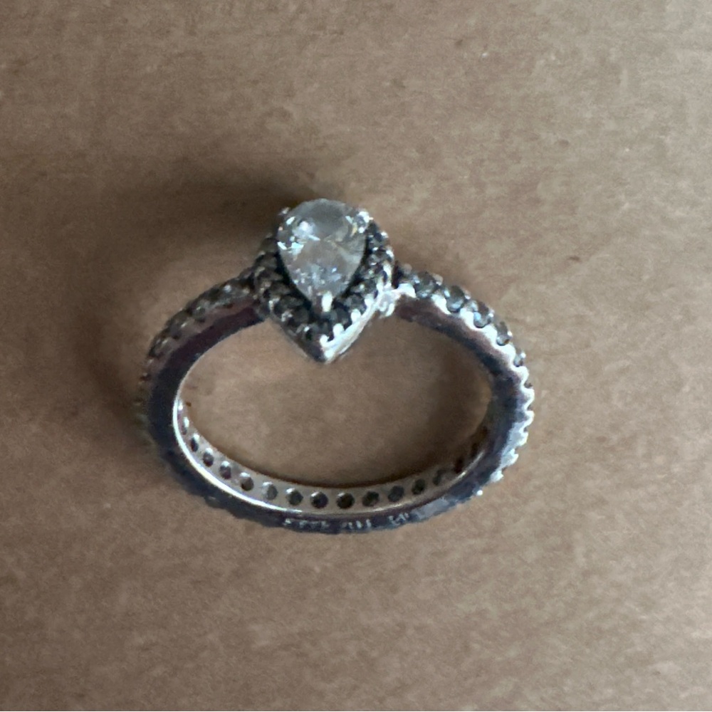 Pandora Silver Teardrop Ring
